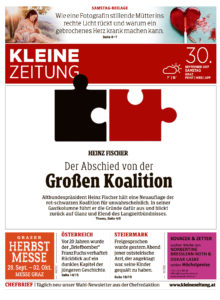 KLEINE ZEITUNG Titelseite Weltstillwoche Stillfotos Tanjastolz Lieblingsbild Presse facebook